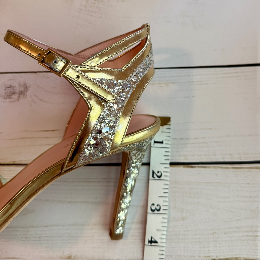 Kate Spade | Gold Glitter Heels - Picture 5 of 8